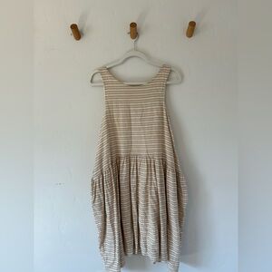 Coco McCall By Together Smocked Shift Dress Sz Small Stripes